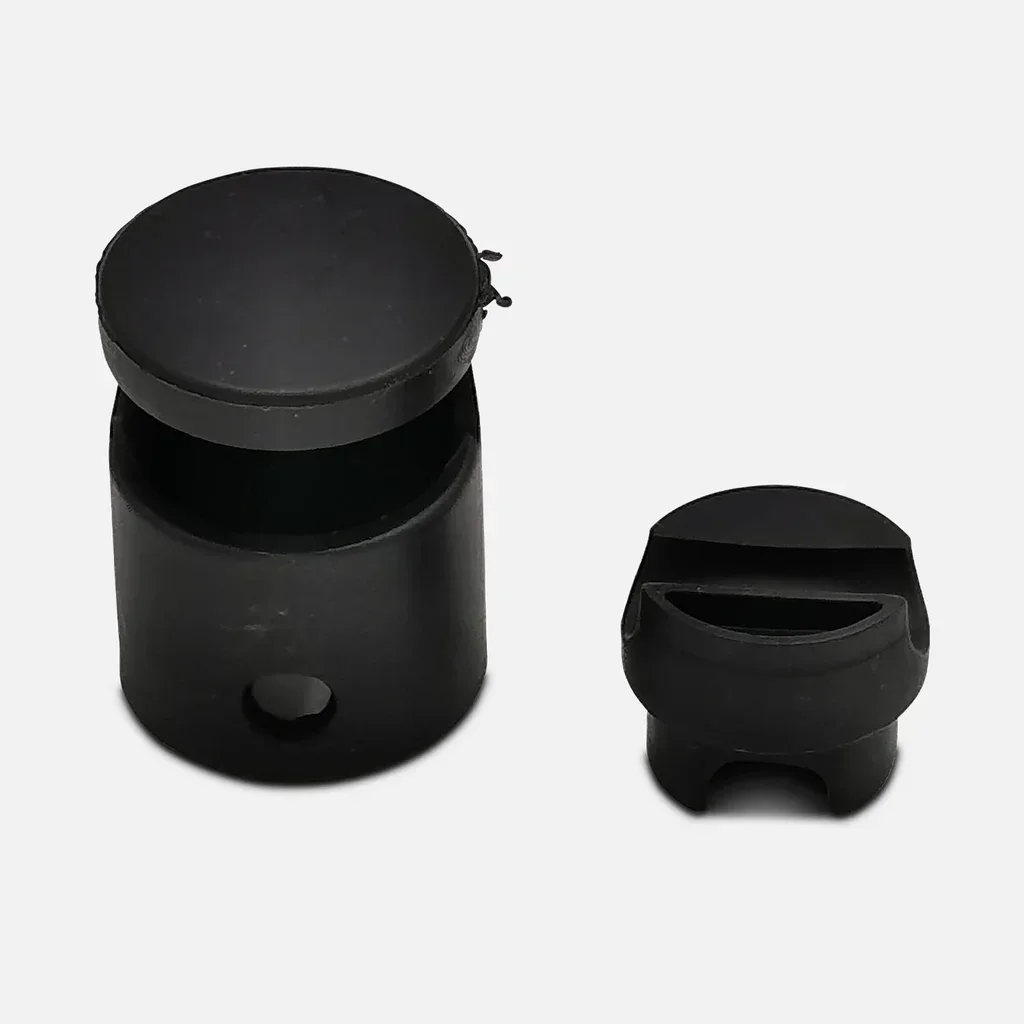 Capuchon montant filet trampoline - Lot 4 pièces noir