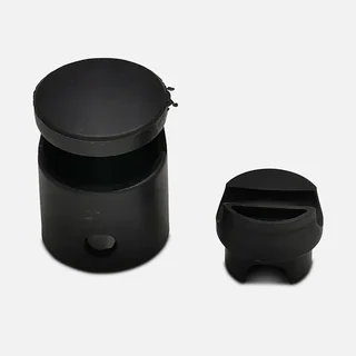 Capuchon montant filet trampoline - Lot 4 pièces noir