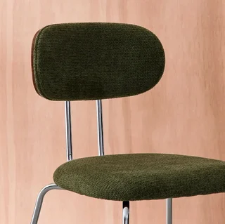 Chaise design bois courbé noyer tissu déperlant Oeko Tex lot 2