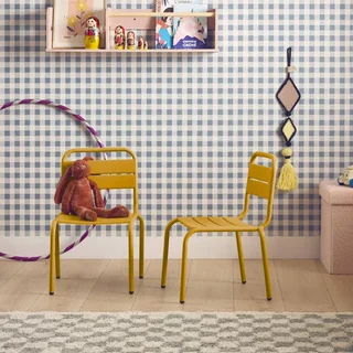 Chaise jardin enfant métal lot de 2 - Collection Kristoff extérieur