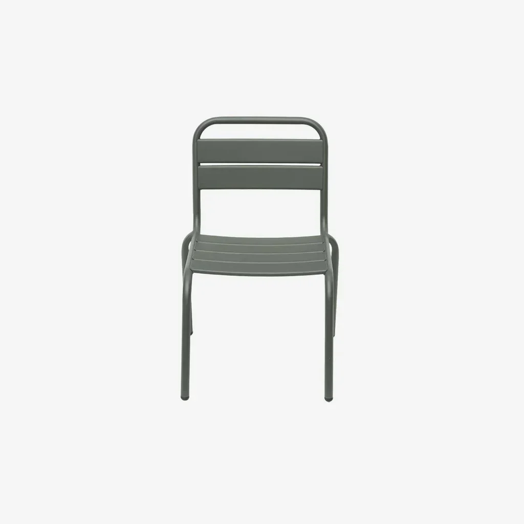 Lot 2 chaises jardin enfant métal collection Kristoff salon extérieur junior
