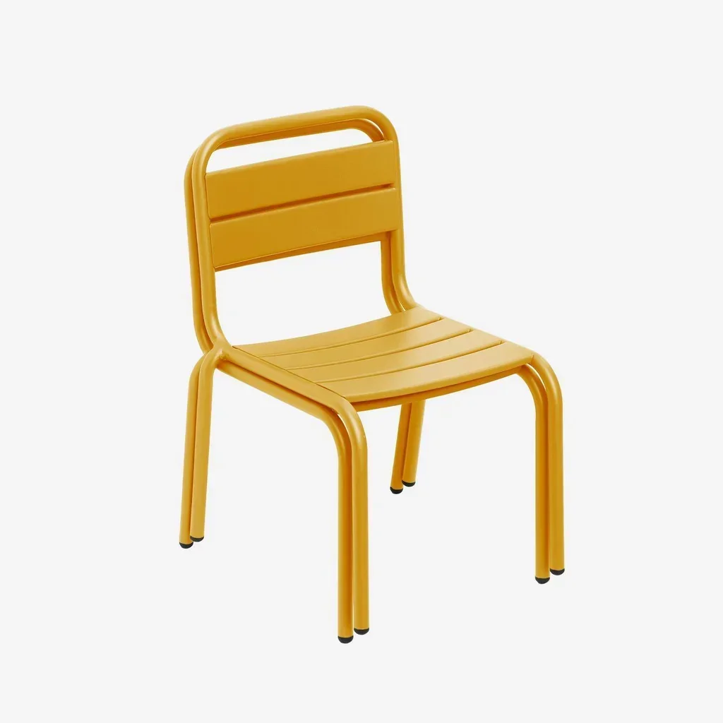 Chaise jardin enfant métal lot de 2 - Collection Kristoff extérieur