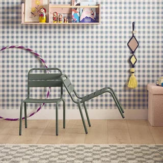 Lot 2 chaises jardin enfant métal collection Kristoff salon extérieur junior