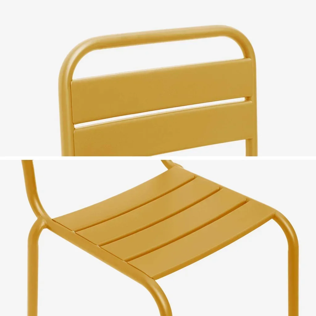 Chaise jardin enfant métal lot de 2 - Collection Kristoff extérieur