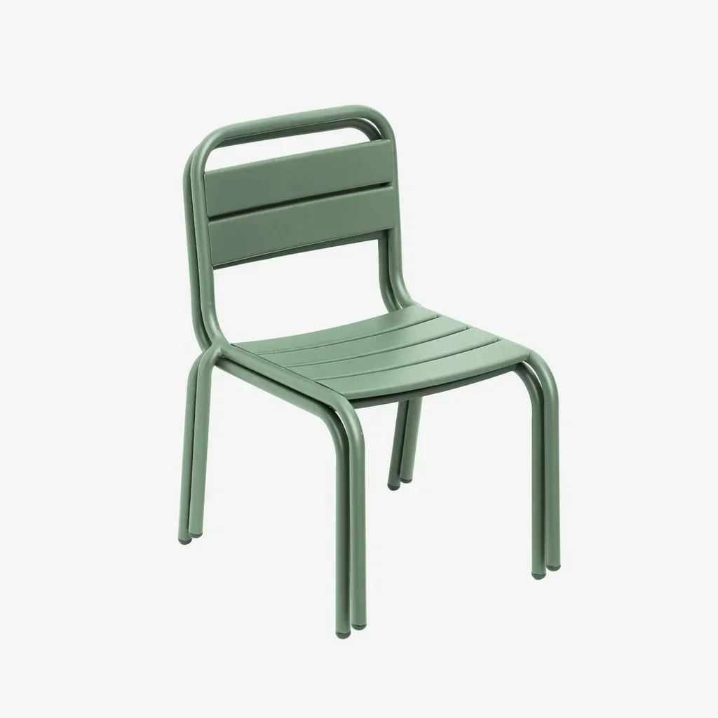 Chaise jardin enfant métal lot 2 - Collection Kristoff extérieur