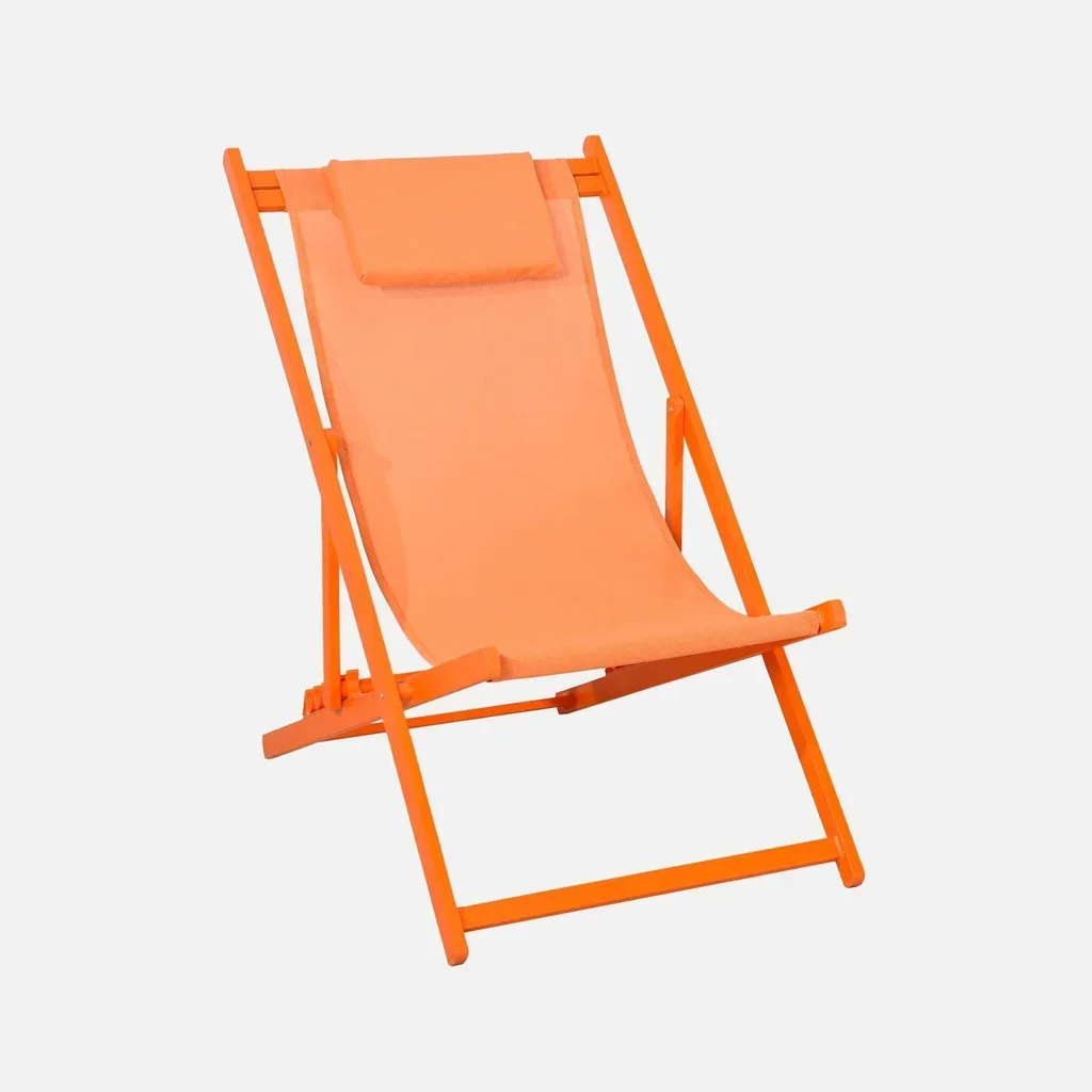 Sdraio Alluminio Textilene Set 2 Multi-posizione Giardino Esterno Lettino Prendisole