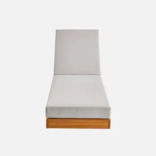 Chaise longue bois acacia réglable roulettes Dorina
