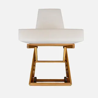 Chaise longue bois acacia réglable roulettes Dorina