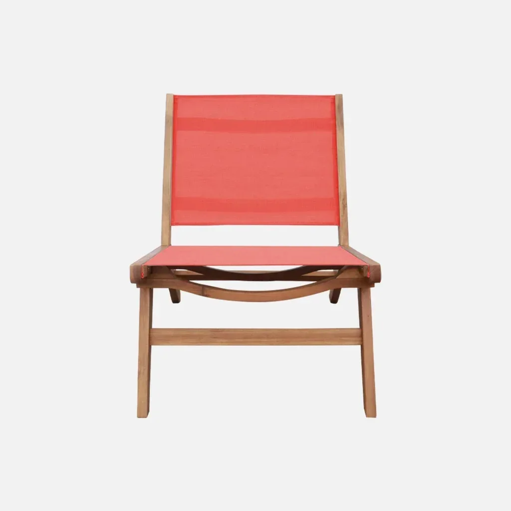 Chaise longue jardin bois acacia textilène lot 2 fauteuils relax extérieur