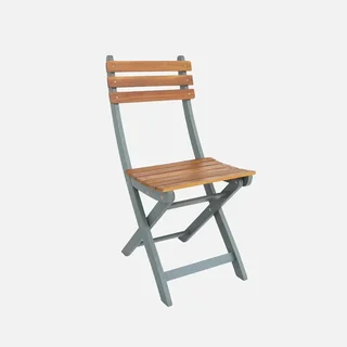 Chaise pliante jardin bois acacia lot 4 Calena extérieur