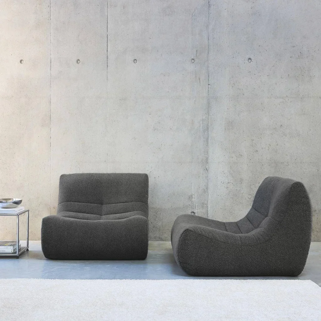 Sillón Individual Bouclé Texturizado - Pack de 2 - Sokol