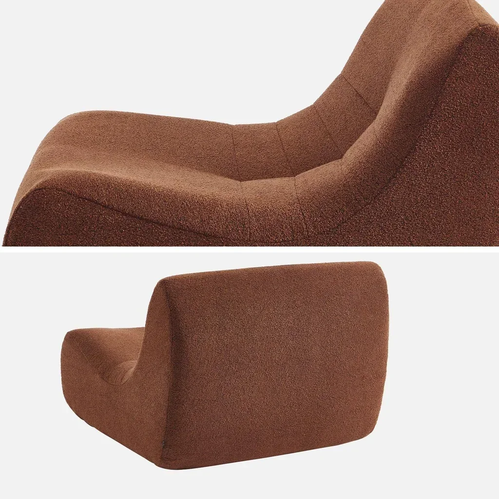 Sillón modular texturizado bouclé - Juego de 2 - Sokol