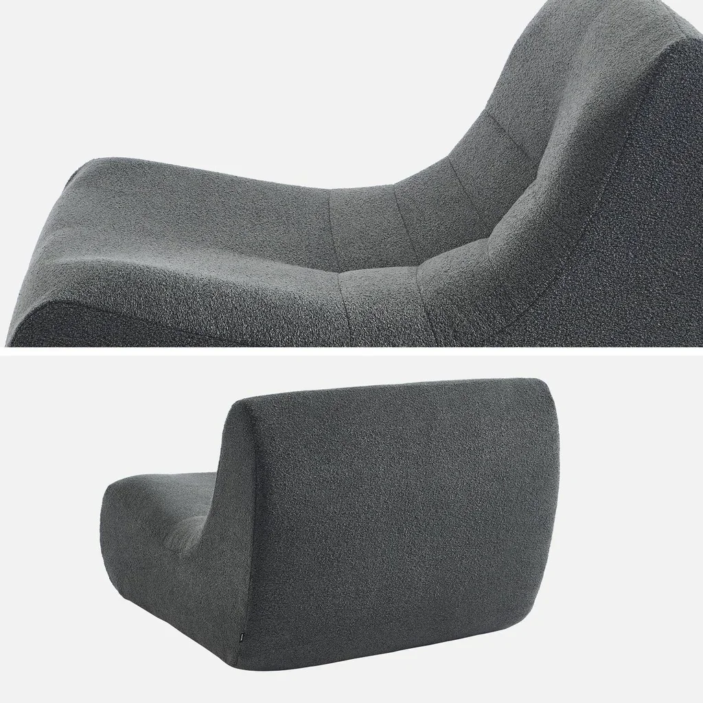 Sillón Individual Bouclé Texturizado - Pack de 2 - Sokol