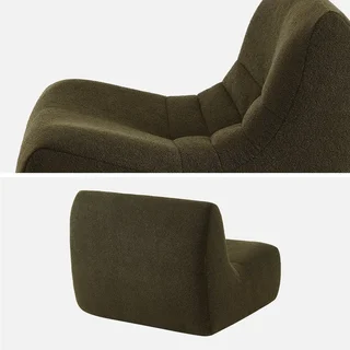 Sillón Bouclé Texturizado Sokol Juego de 2 Modular Salón