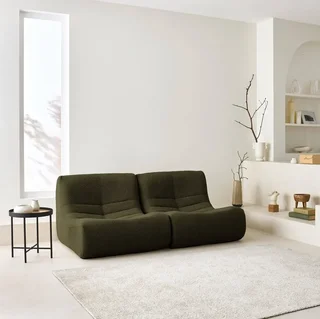 Sillón Bouclé Texturizado Sokol Juego de 2 Modular Salón