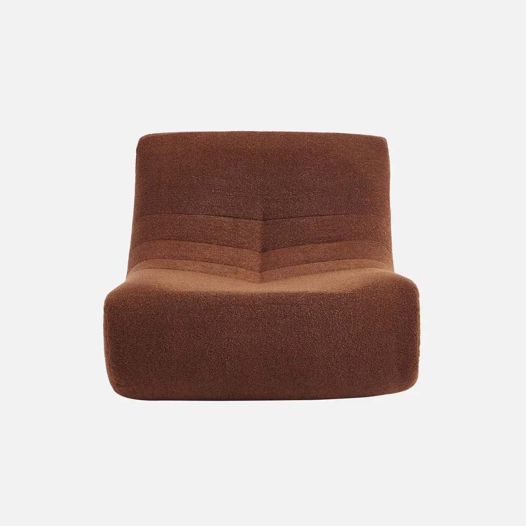 Sillón modular texturizado bouclé - Juego de 2 - Sokol