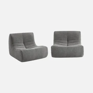 Sillón Individual Bouclé Texturizado - Pack de 2 - Sokol
