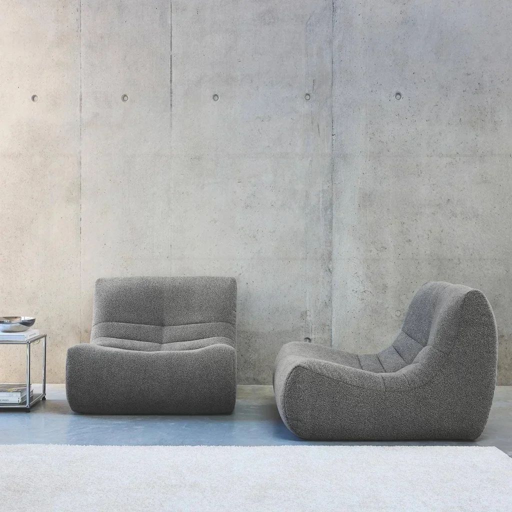 Sillón Individual Bouclé Texturizado - Pack de 2 - Sokol