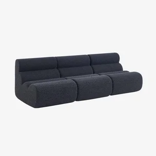 Chauffeuse 1 place aspect alpaca - Lot de 3 fauteuils moelleux Nova
