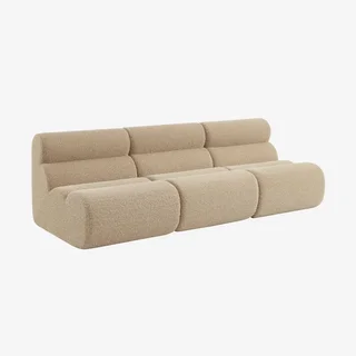 Chauffeuse 1 place aspect alpaca - Lot de 3