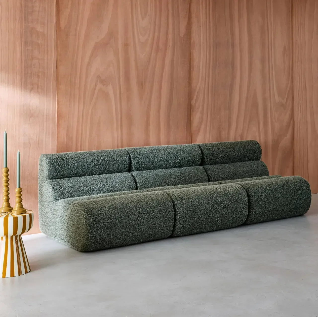 Chauffeuse 1 place aspect alpaca - Lot de 3 fauteuils confortables