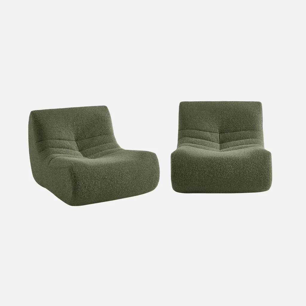 Butaca 2 plazas efecto lana alpaca - Sokol