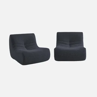 Sofá de 2 plazas de tela con efecto lana de alpaca suave y cómodo
