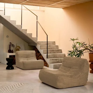 Chauffeuse 2 places velours côtelé Sokol - confort moelleux salon cosy