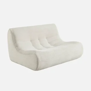 Chauffeuse 2 places velours côtelé Sokol - canapé modulable confortable salon chambre