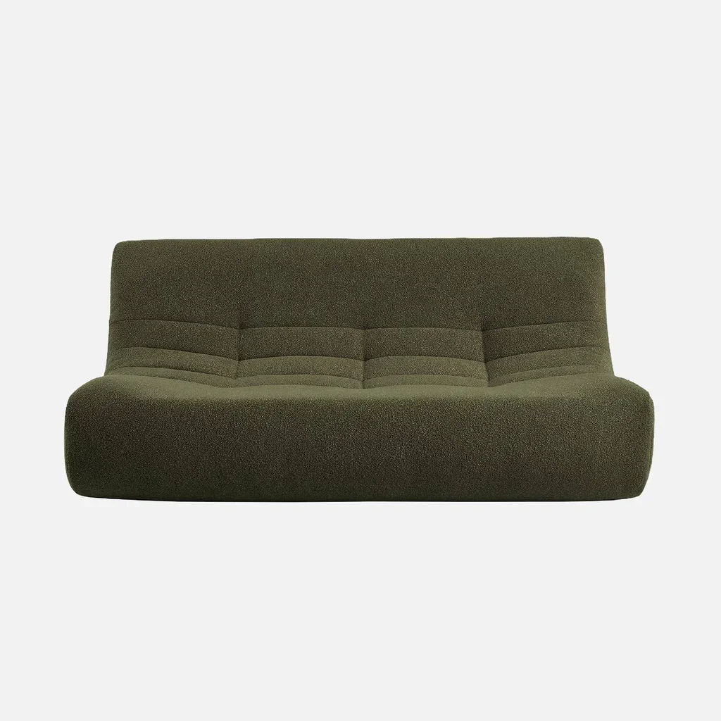 Chauffeuse 3 places bouclette texturée cosy Sokol sans montage