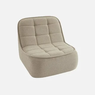 Chauffeuse Boni bouclette texturée monoplace confortable