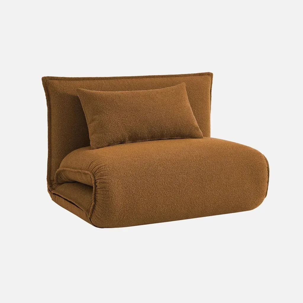Chauffeuse convertible une place bouclette texturée Fleeep 5 positions
