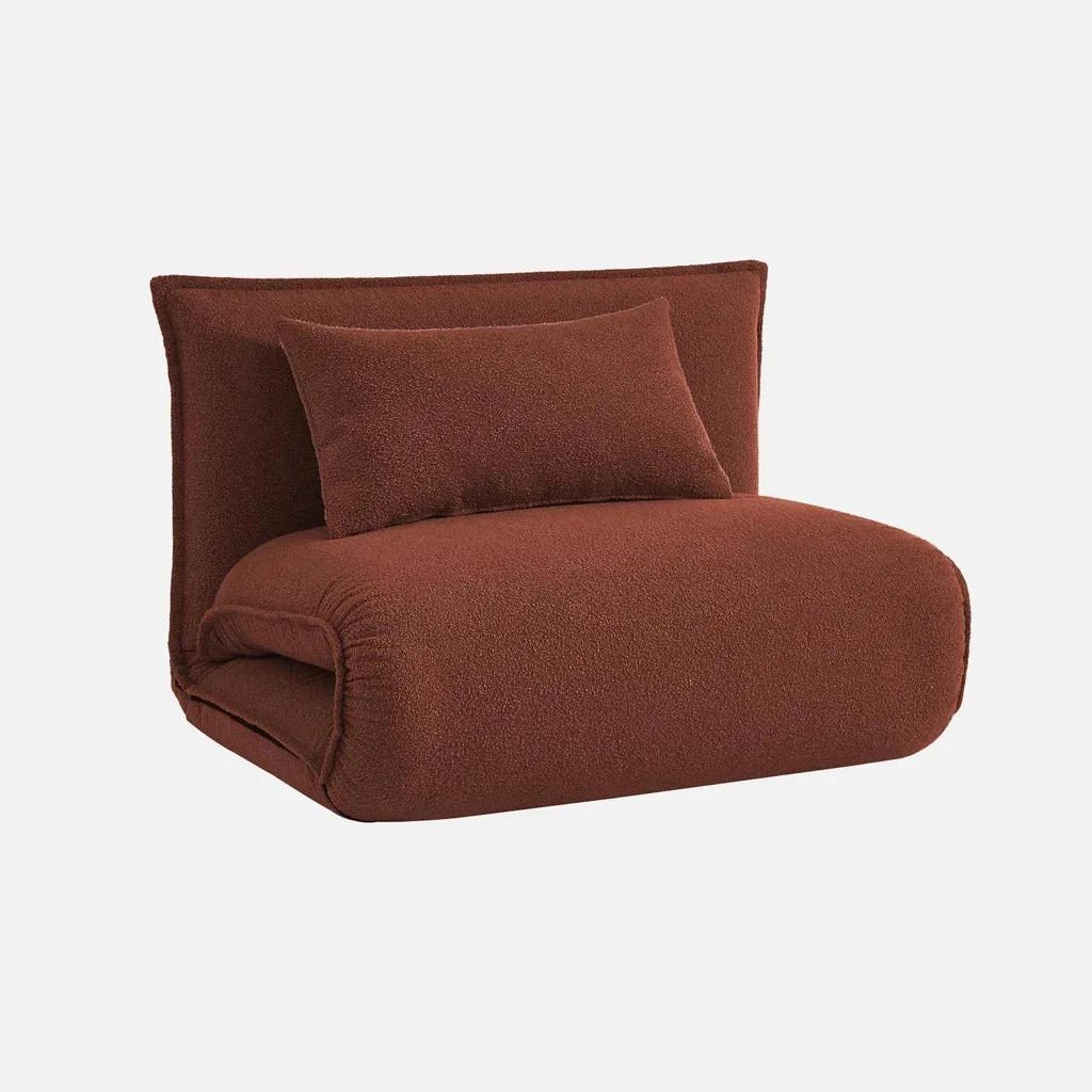 Chauffeuse convertible une place bouclette texturée Fleeep 5 positions