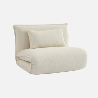Chauffeuse convertible une place bouclette texturée Fleeep 5 positions