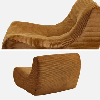 Chauffeuse velours côtelé 1 place Sokol - Fauteuil cosy et confortable