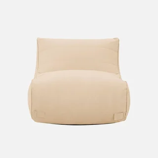 Chauffeuse de jardin beige en oléfine confortable terrasse