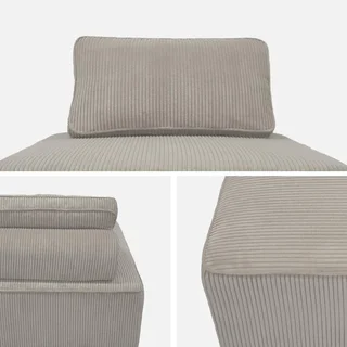 Sillón Modular Terciopelo Verde Pana Lao 90x90cm