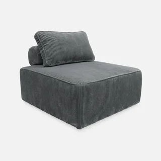 Butaca Modular Terciopelo Pana Verde Vintage 90x90cm
