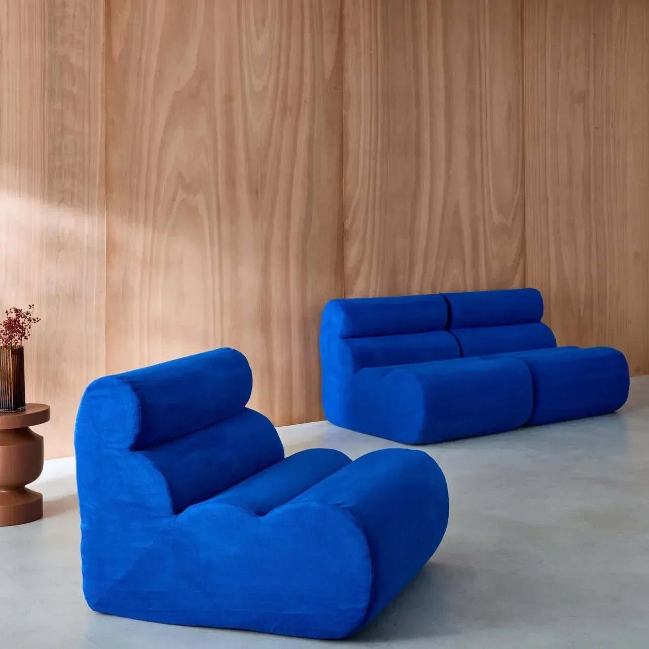 Chauffeuse tissu 1 place Nova - Lot de 3 fauteuils d'appoint design et confort