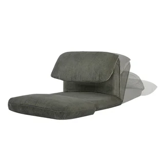 Chauffeuse transformable velours côtelé 1 place convertible lit d'appoint