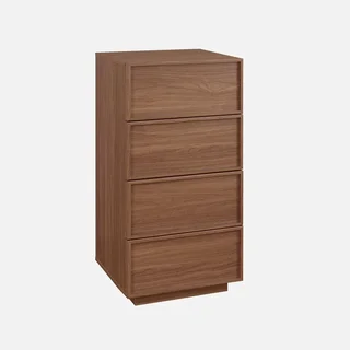 Chiffonnier 4 tiroirs Kuba finition bois naturel élégant