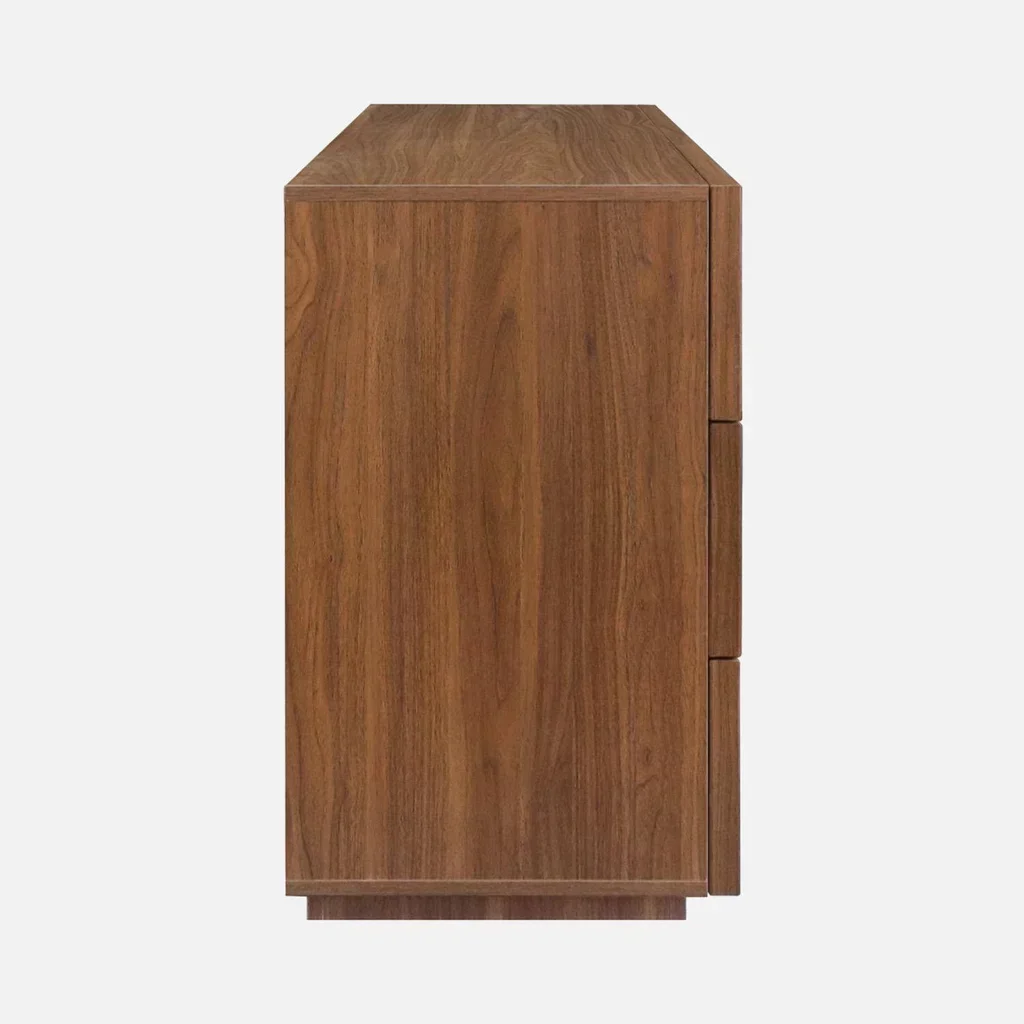 Chiffonnier effet bois 6 tiroirs Kuba - Rangement chambre