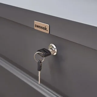 Baú jardim metal 285L antracite impermeável com fechadura