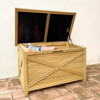 Coffre rangement jardin 100L bois sapin Alysse