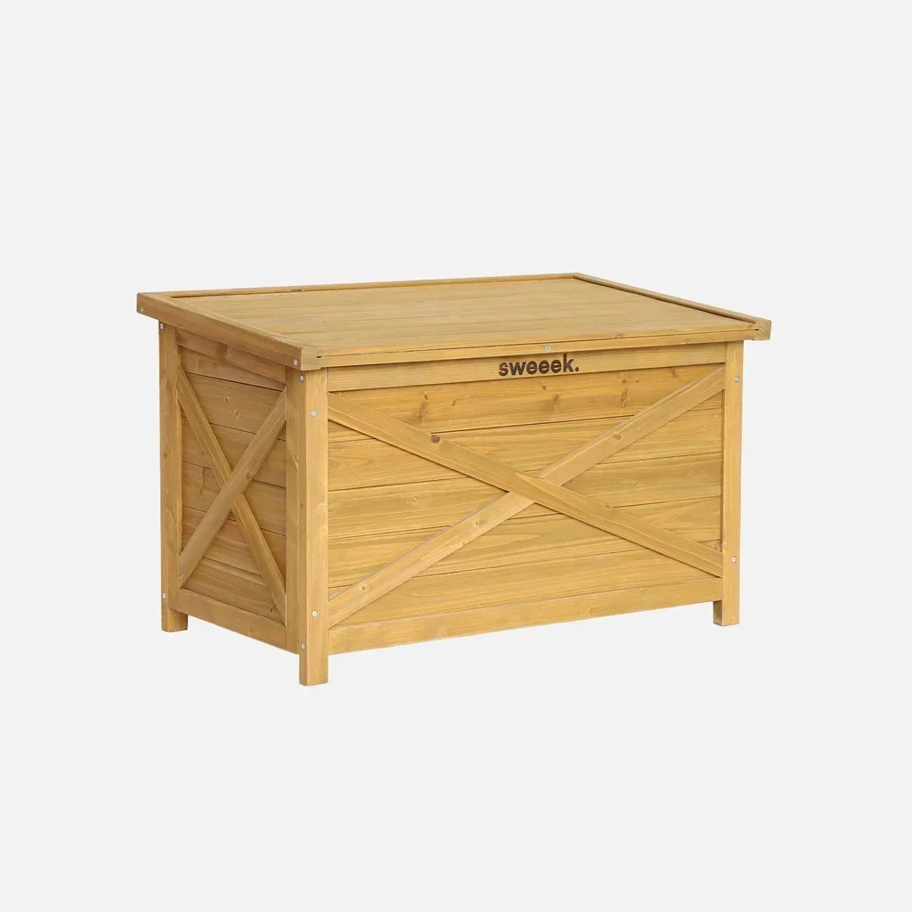 Coffre rangement jardin 100L bois sapin Alysse