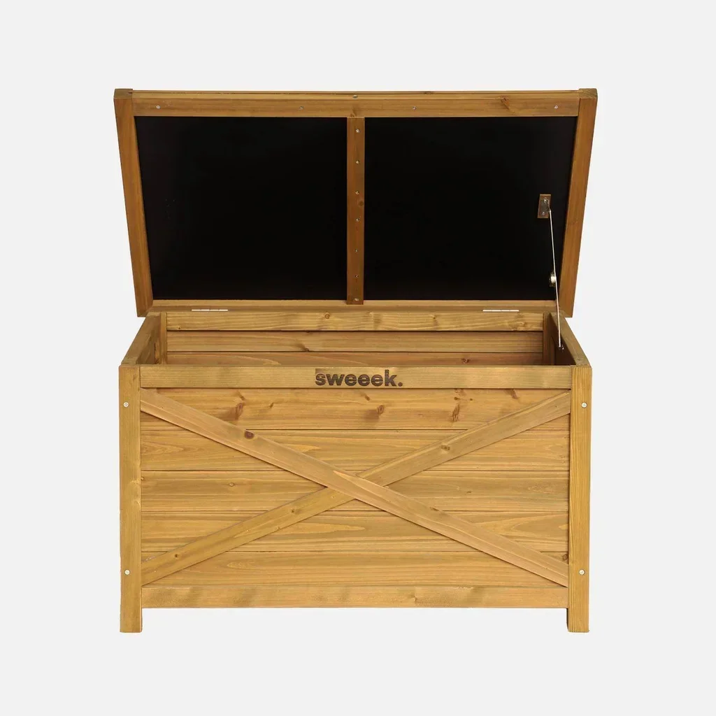 Coffre rangement jardin 100L bois sapin Alysse