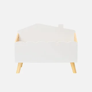 Coffre rangement jouets enfant imitation bois style scandinave Azur