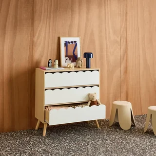 Commode 3 tiroirs enfant Azur bois naturel style scandinave