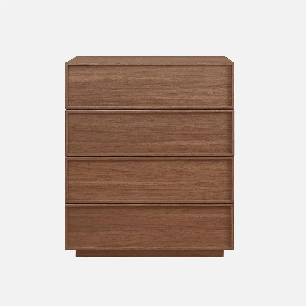 Commode 4 tiroirs Kuba finition bois naturel moderne chambre