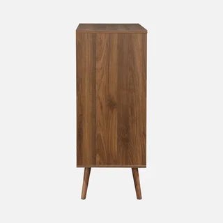 Commode 4 tiroirs Népal finition noyer design scandinave vintage